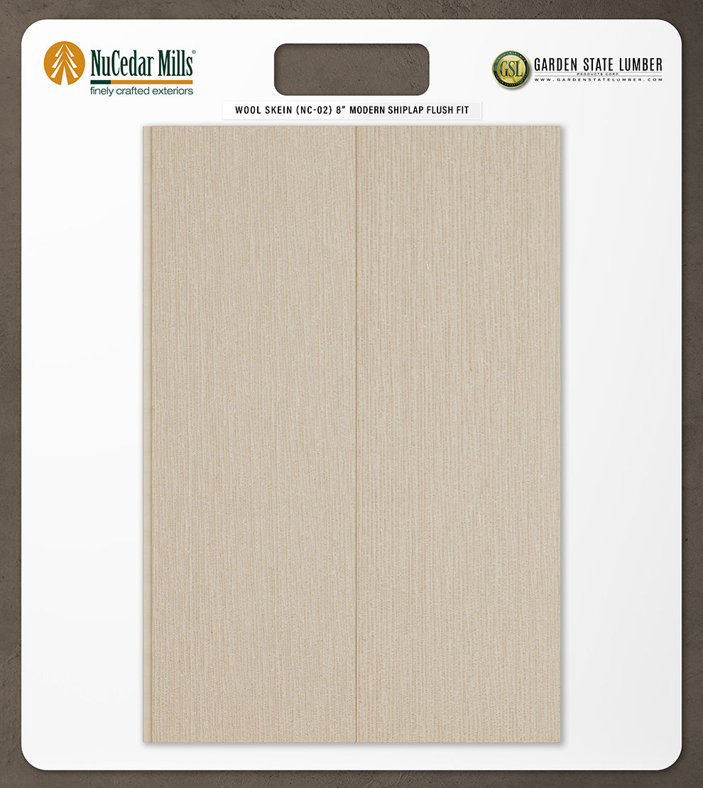 8″ RoughSawn T&G Modern Shiplap Strips - 2' x 2' Display