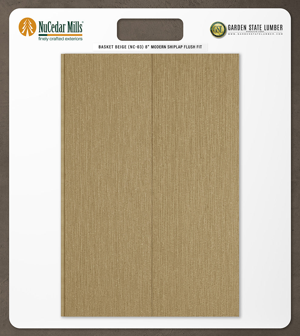 8″ RoughSawn T&G Modern Shiplap Strips - 2' x 2' Display
