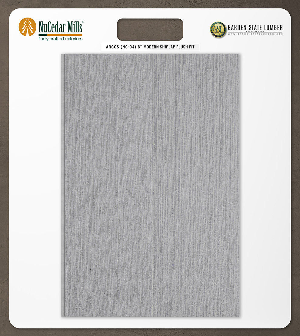8″ RoughSawn T&G Modern Shiplap Strips - 2' x 2' Display