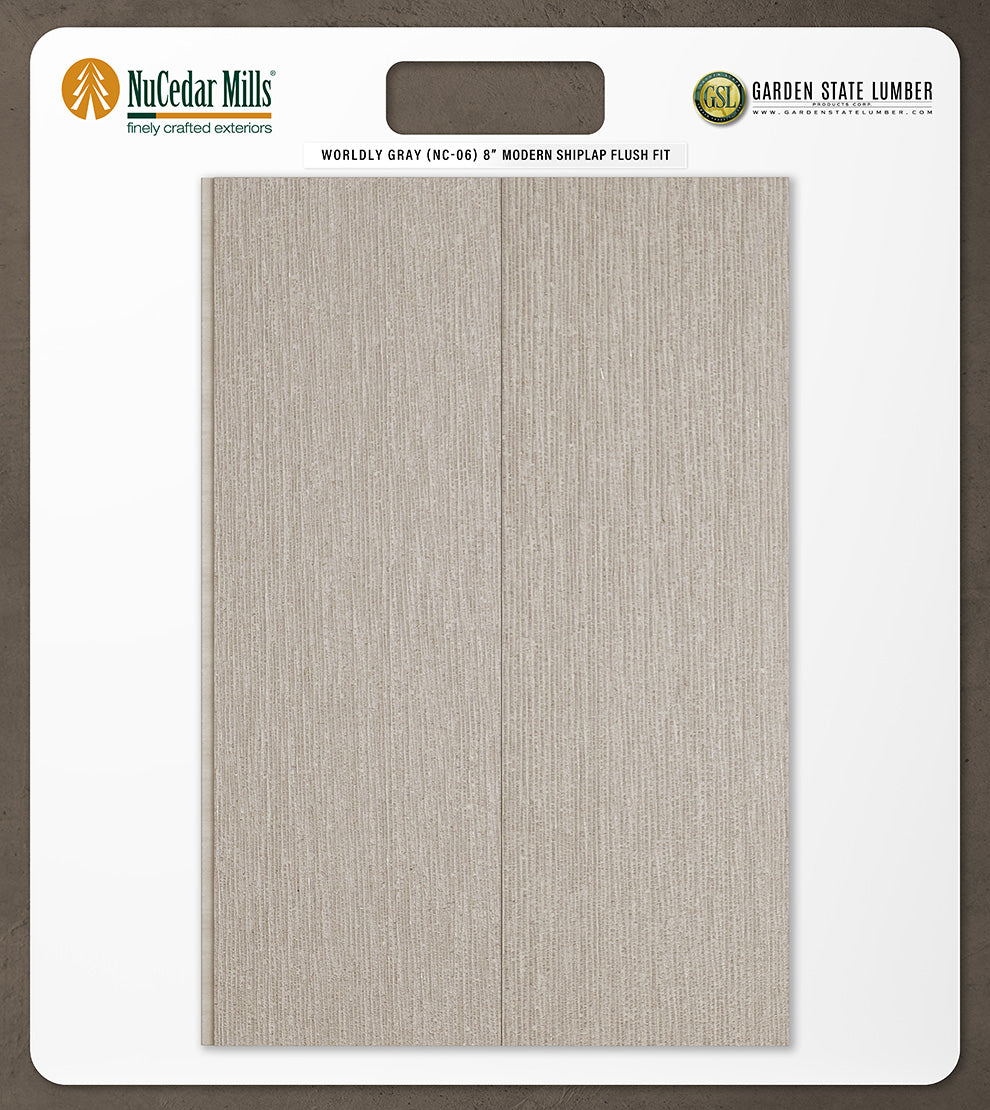 8″ RoughSawn T&G Modern Shiplap Strips - 2' x 2' Display