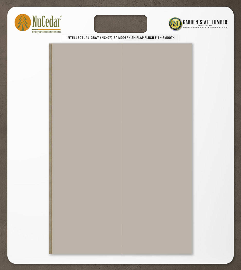 8″ Smooth T&G Modern Shiplap Strips - 2' x 2' Display