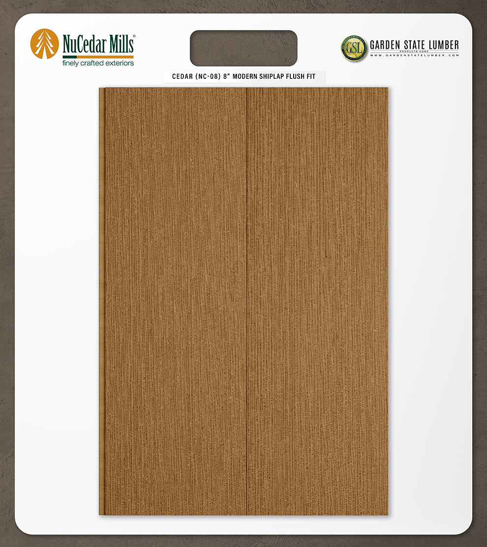 8″ RoughSawn T&G Modern Shiplap Strips - 2' x 2' Display