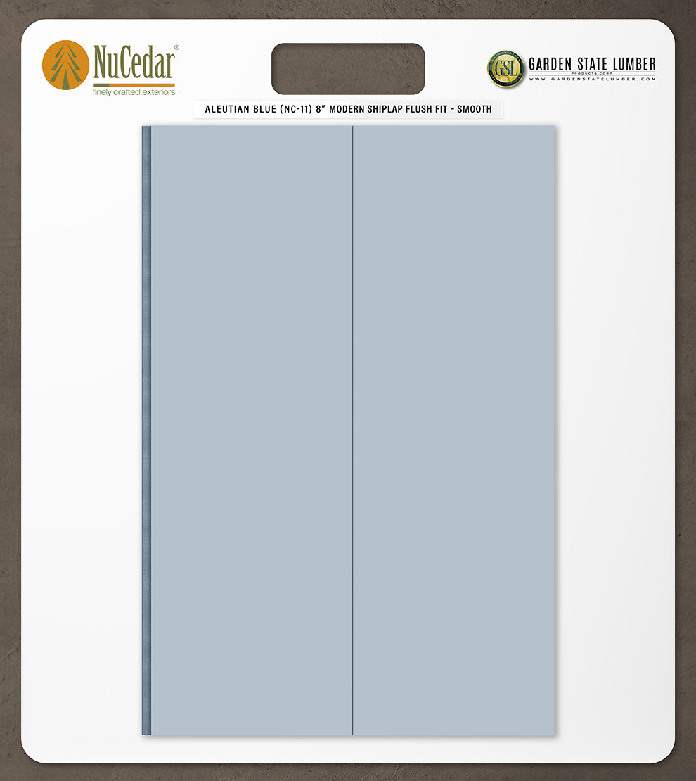 8″ Smooth T&G Modern Shiplap Strips - 2' x 2' Display