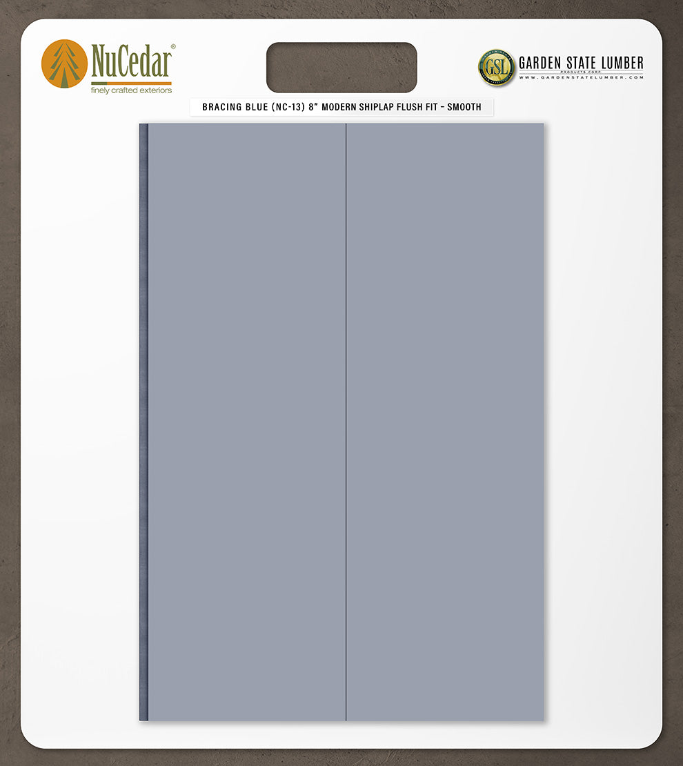 8″ Smooth T&G Modern Shiplap Strips - 2' x 2' Display