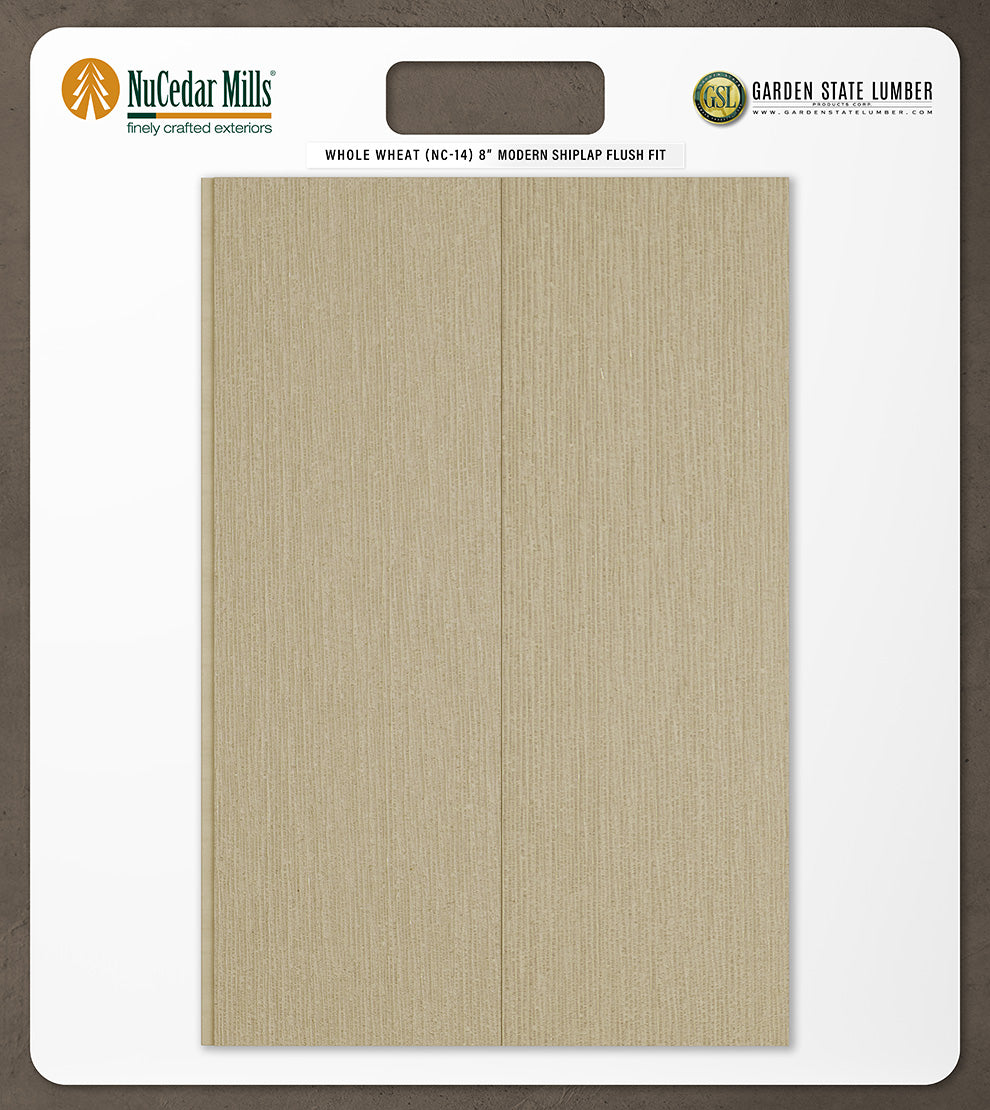 8″ RoughSawn T&G Modern Shiplap Strips - 2' x 2' Display
