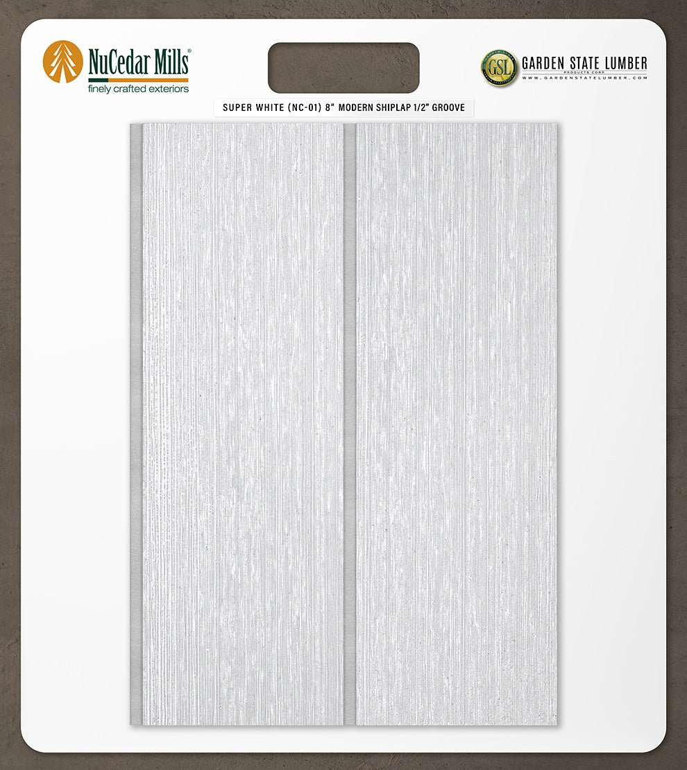 8″ RoughSawn T&G Modern Shiplap Strips - 2' x 2' Display