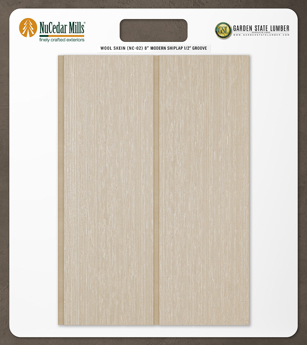 8″ RoughSawn T&G Modern Shiplap Strips - 2' x 2' Display