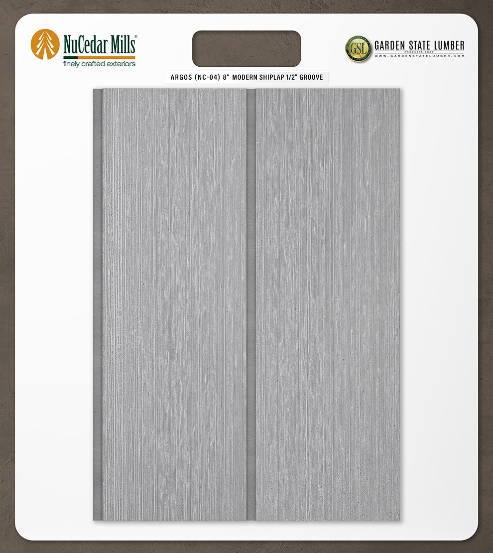 8″ RoughSawn T&G Modern Shiplap Strips - 2' x 2' Display