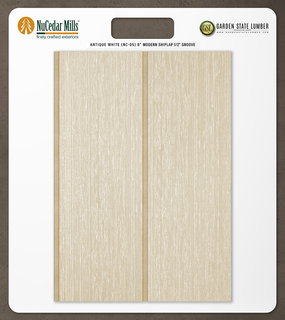 8″ RoughSawn T&G Modern Shiplap Strips - 2' x 2' Display
