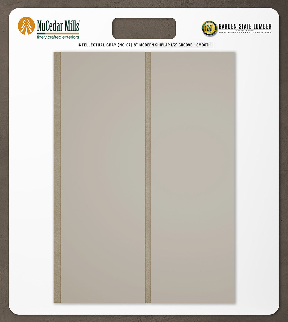 8″ Smooth T&G Modern Shiplap Strips - 2' x 2' Display
