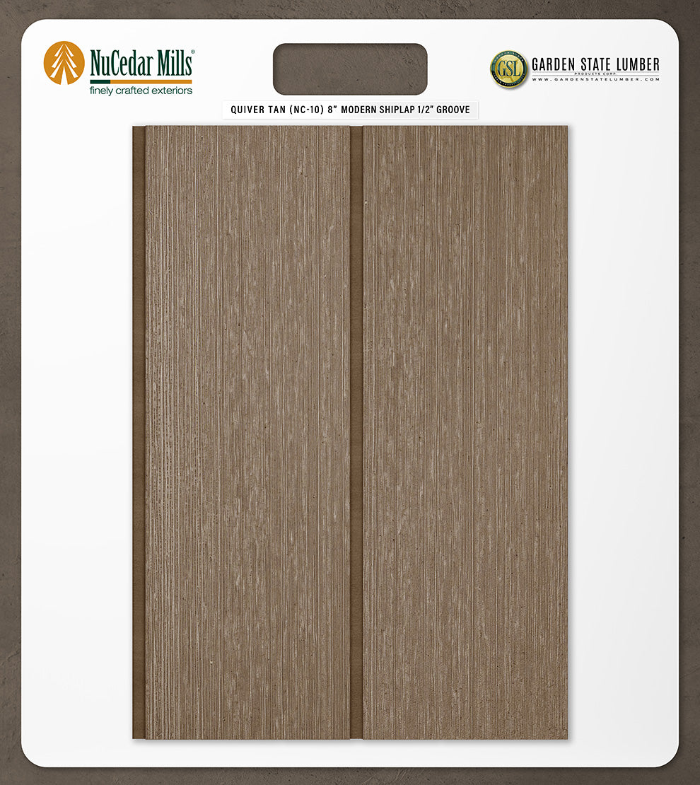 8″ RoughSawn T&G Modern Shiplap Strips - 2' x 2' Display
