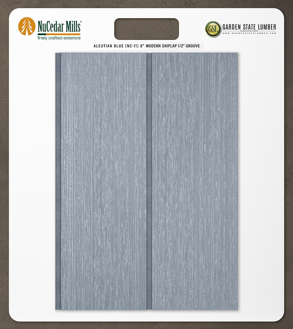 8″ RoughSawn T&G Modern Shiplap Strips - 2' x 2' Display