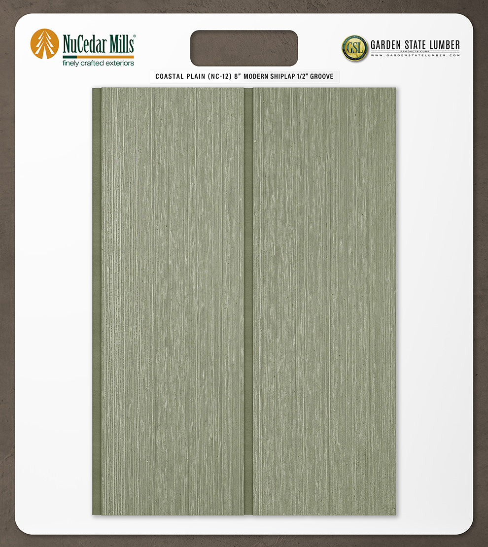 8″ RoughSawn T&G Modern Shiplap Strips - 2' x 2' Display