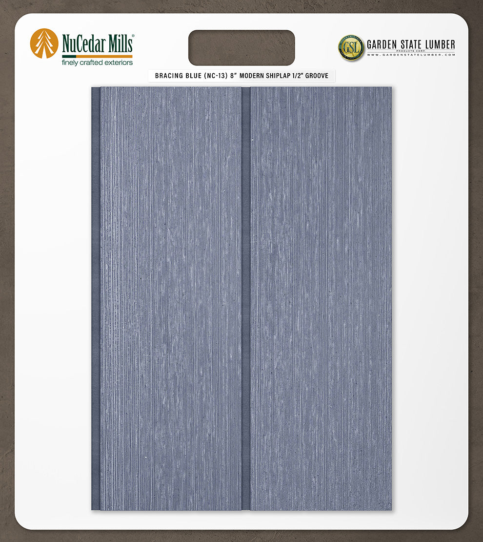 8″ RoughSawn T&G Modern Shiplap Strips - 2' x 2' Display