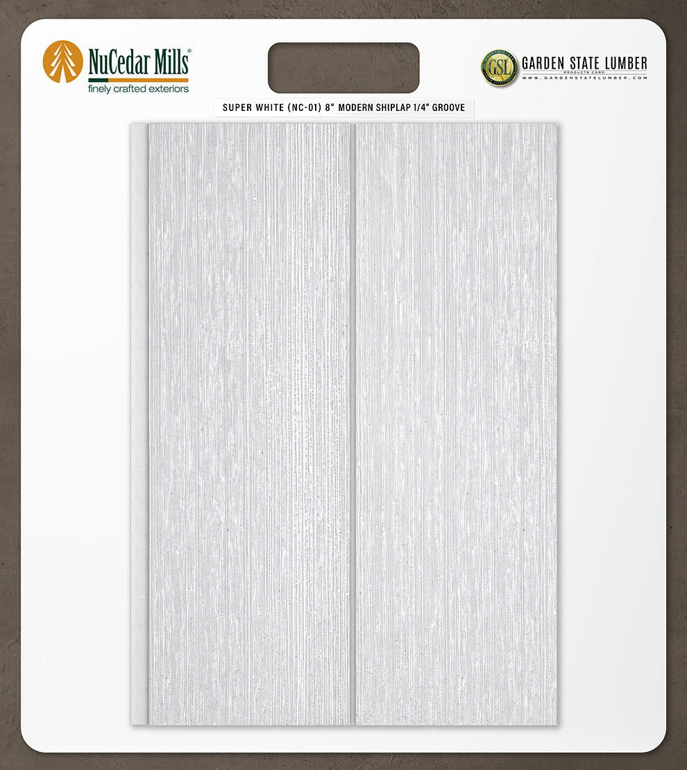8″ RoughSawn T&G Modern Shiplap Strips - 2' x 2' Display