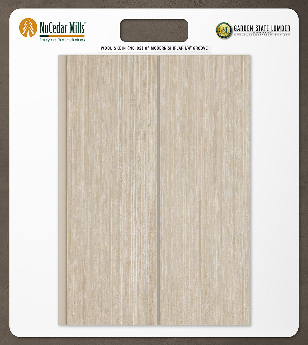 8″ RoughSawn T&G Modern Shiplap Strips - 2' x 2' Display