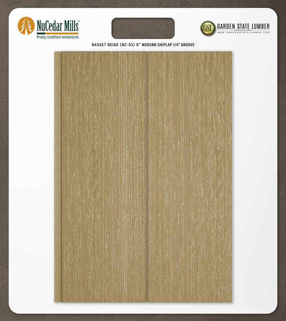 8″ RoughSawn T&G Modern Shiplap Strips - 2' x 2' Display