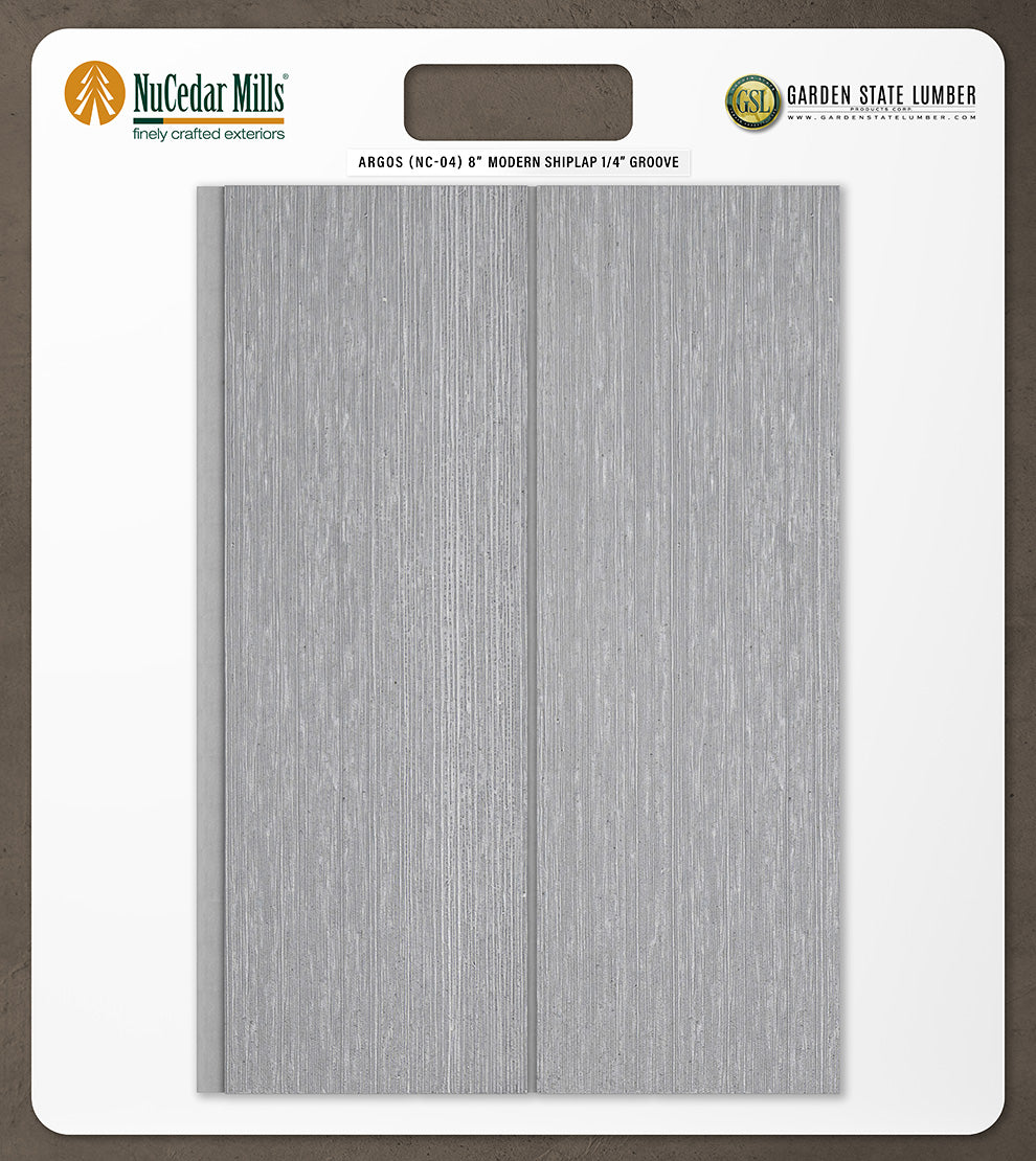 8″ RoughSawn T&G Modern Shiplap Strips - 2' x 2' Display