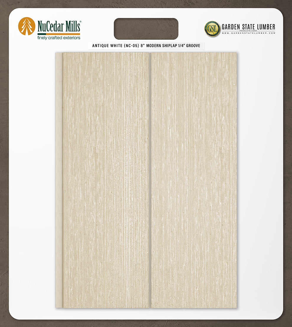 8″ RoughSawn T&G Modern Shiplap Strips - 2' x 2' Display