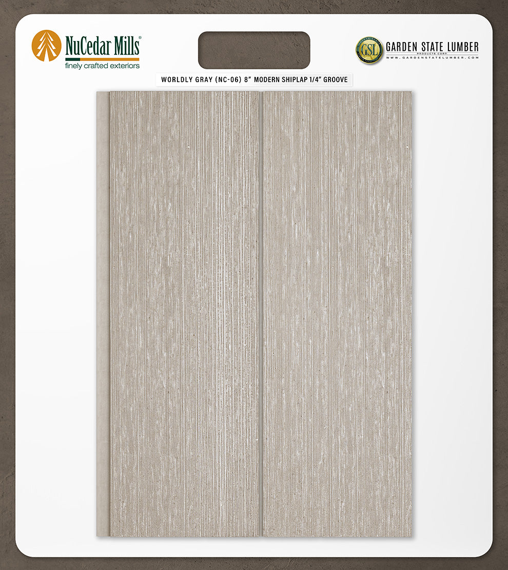 8″ RoughSawn T&G Modern Shiplap Strips - 2' x 2' Display