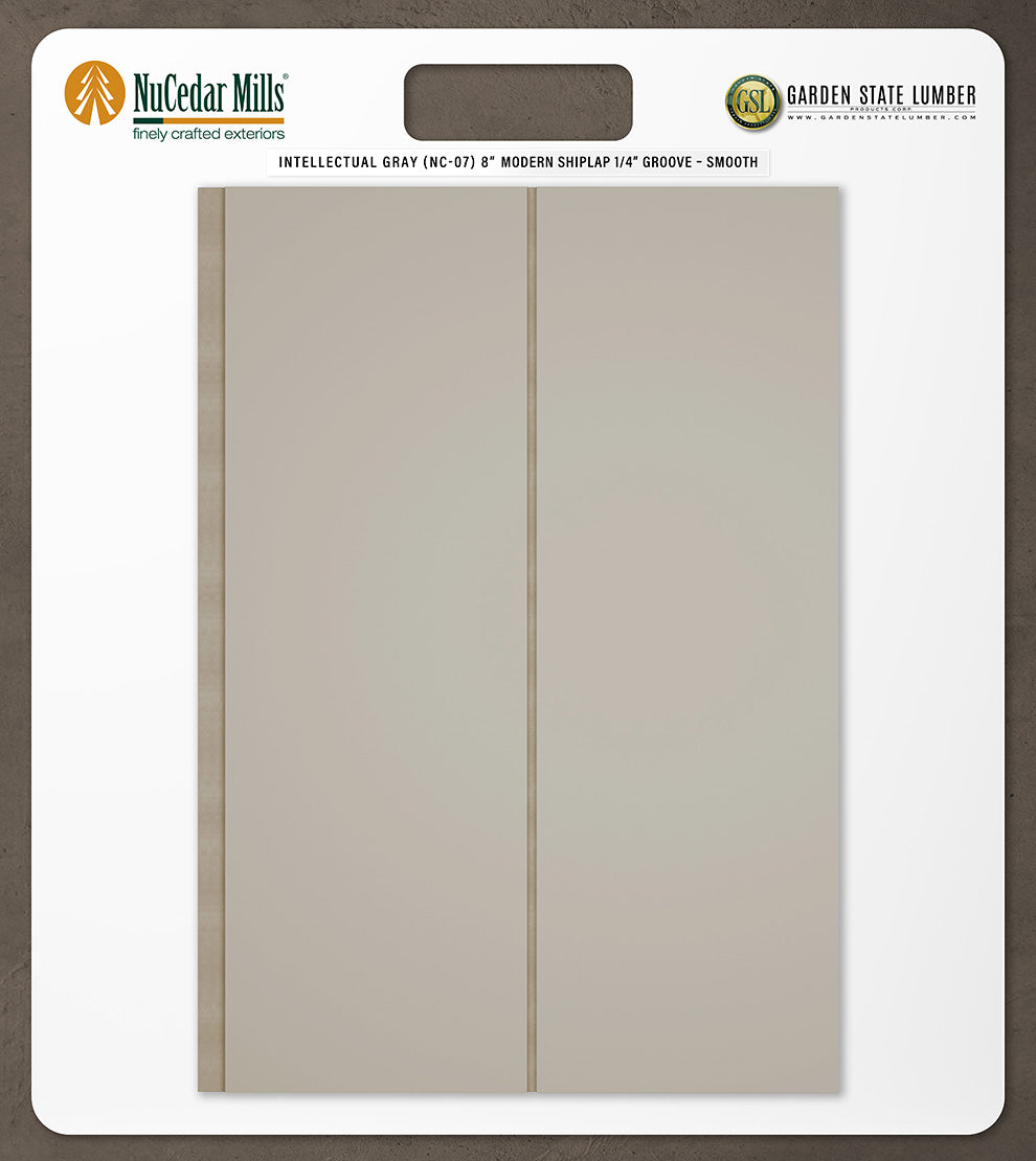 8″ Smooth T&G Modern Shiplap Strips - 2' x 2' Display