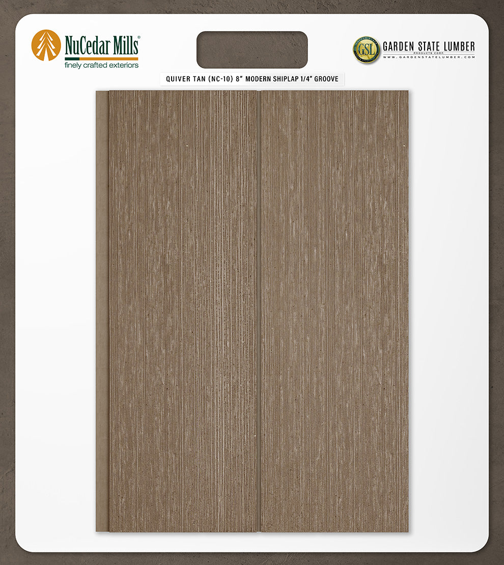 8″ RoughSawn T&G Modern Shiplap Strips - 2' x 2' Display
