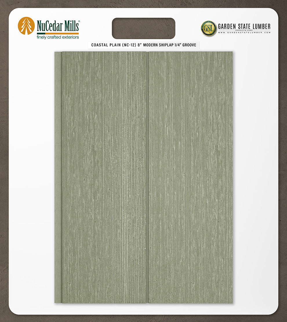 8″ RoughSawn T&G Modern Shiplap Strips - 2' x 2' Display