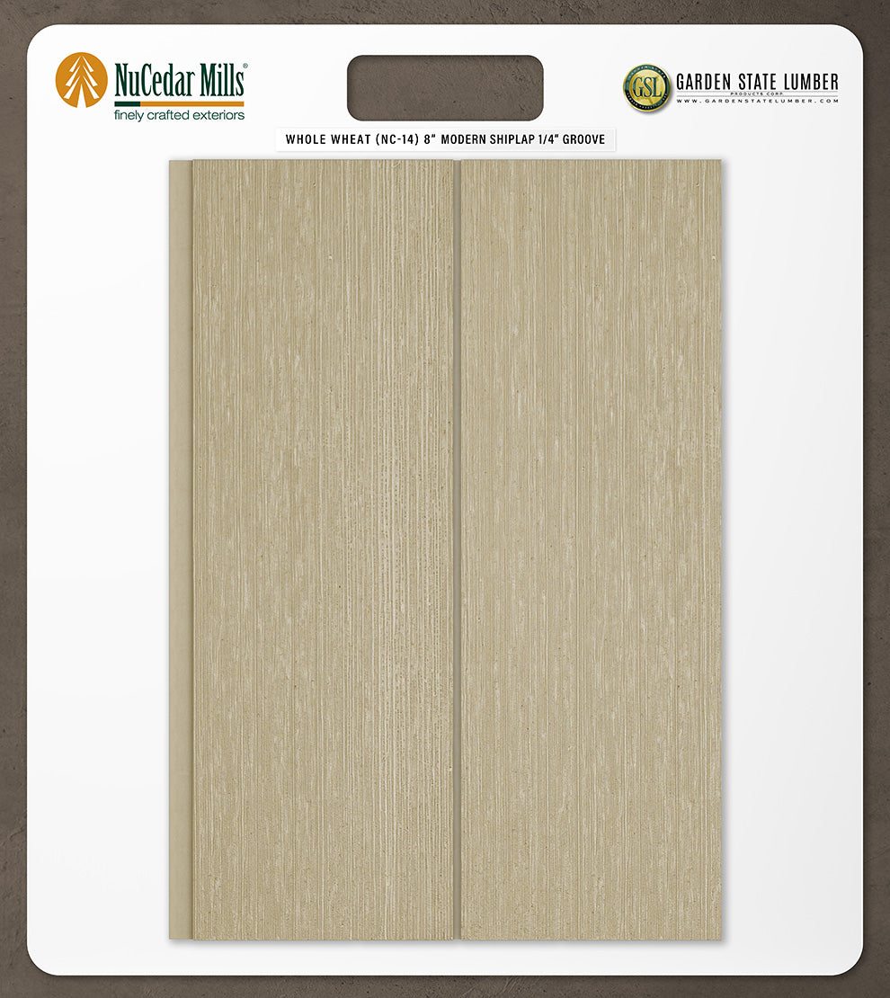 8″ RoughSawn T&G Modern Shiplap Strips - 2' x 2' Display