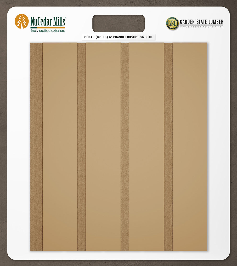 Smooth Channel Rustic - 2' x 2' Display