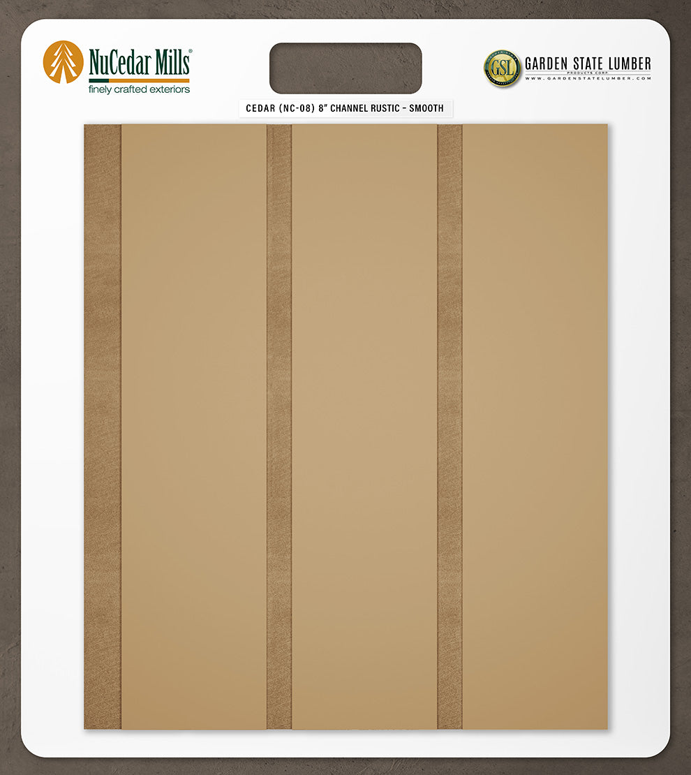 Smooth Channel Rustic - 2' x 2' Display