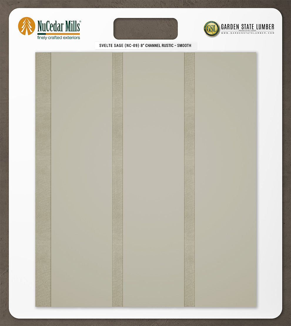 Smooth Channel Rustic - 2' x 2' Display