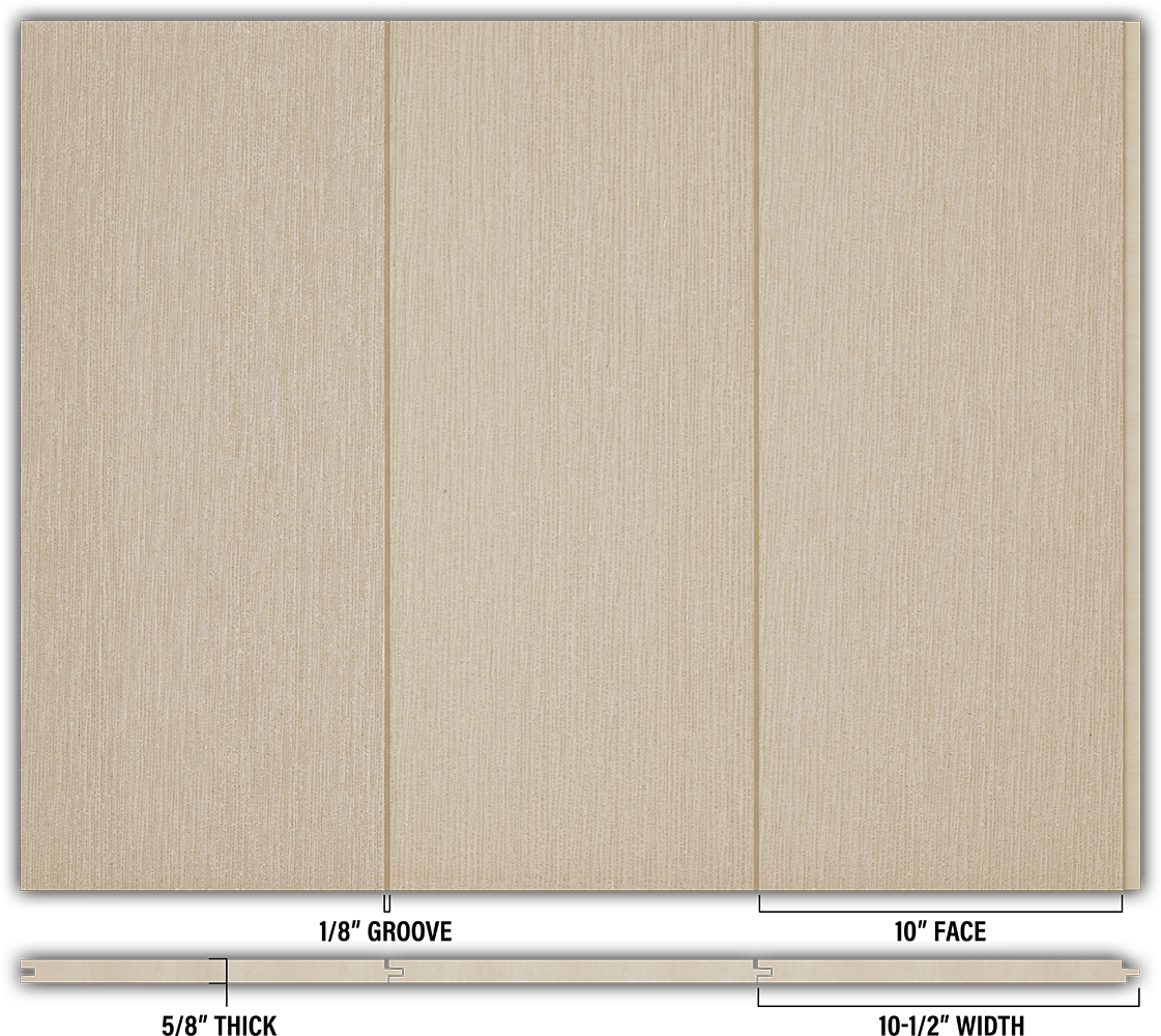 10″ RoughSawn T&G Modern Shiplap Strips - Individual