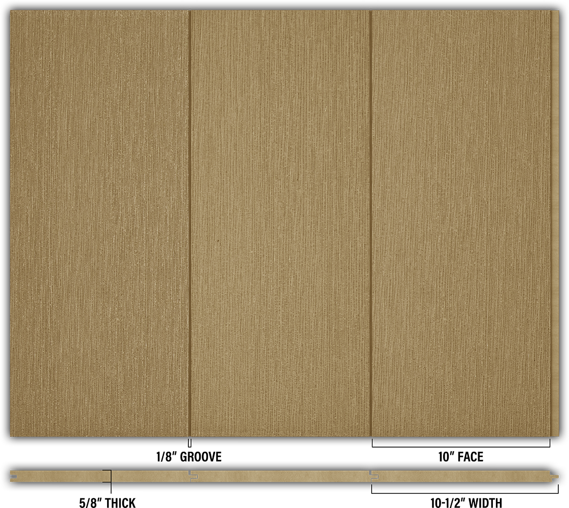 10″ RoughSawn T&G Modern Shiplap Strips - Individual