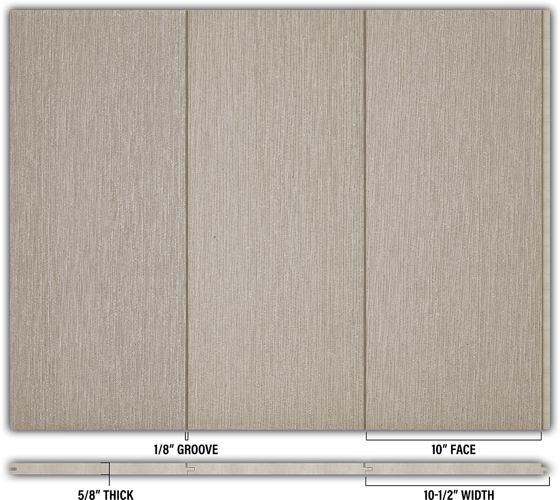 10″ RoughSawn T&G Modern Shiplap Strips - Individual