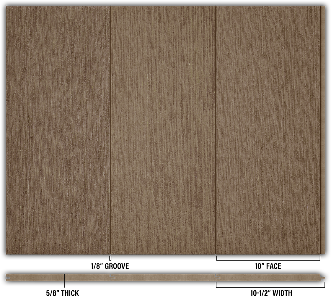 10″ RoughSawn T&G Modern Shiplap Strips - Individual