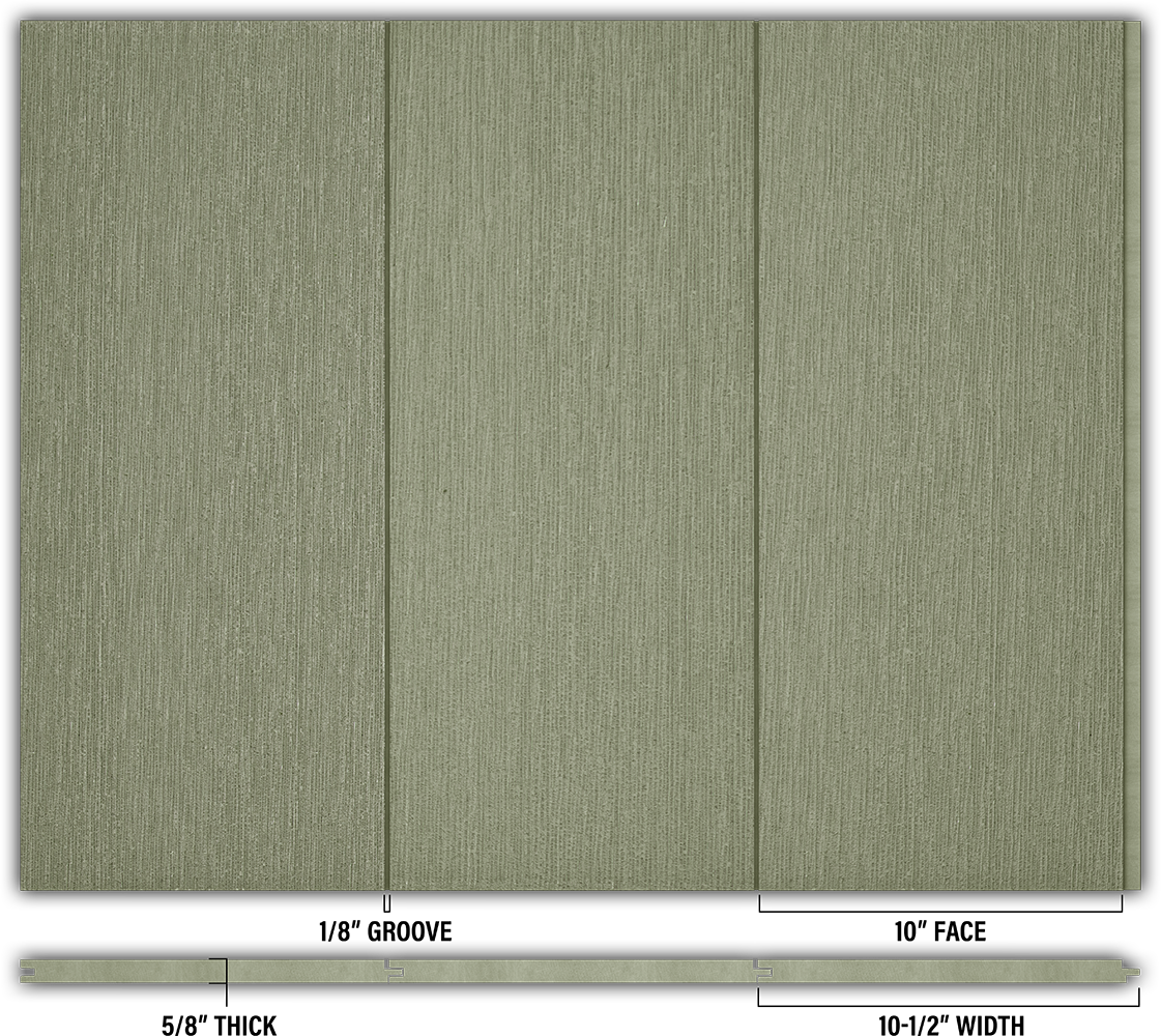10″ RoughSawn T&G Modern Shiplap Strips - Individual