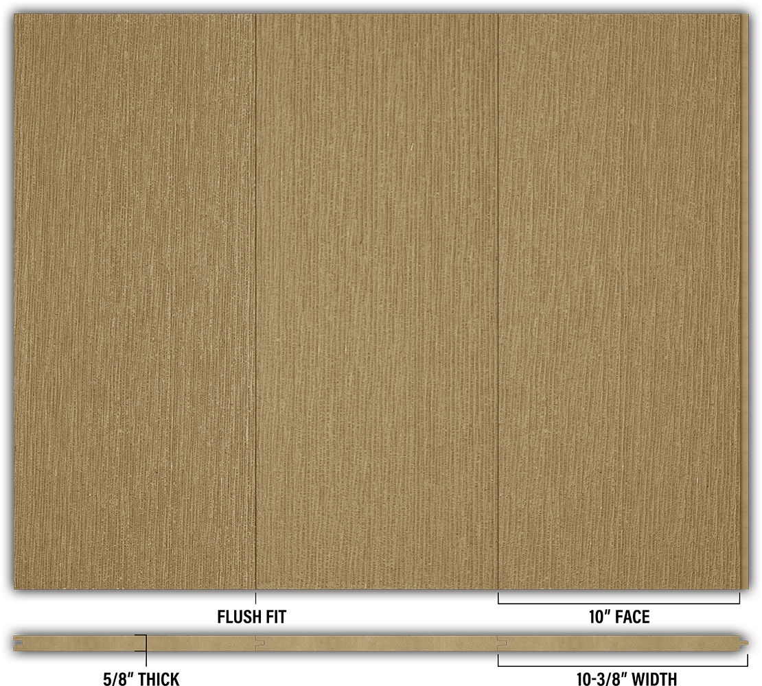 10″ RoughSawn T&G Modern Shiplap Strips - Individual