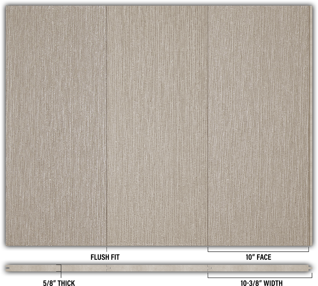 10″ RoughSawn T&G Modern Shiplap Strips - Individual