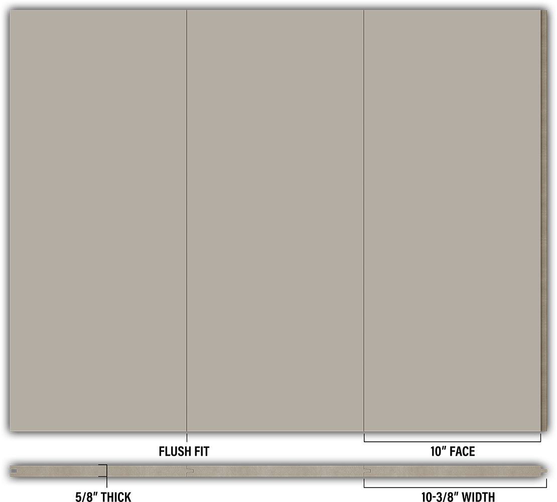 10″ Smooth T&G Modern Shiplap Strips - Individual