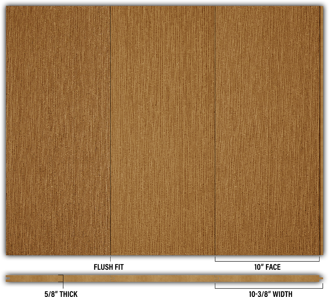 10″ RoughSawn T&G Modern Shiplap Strips - Individual