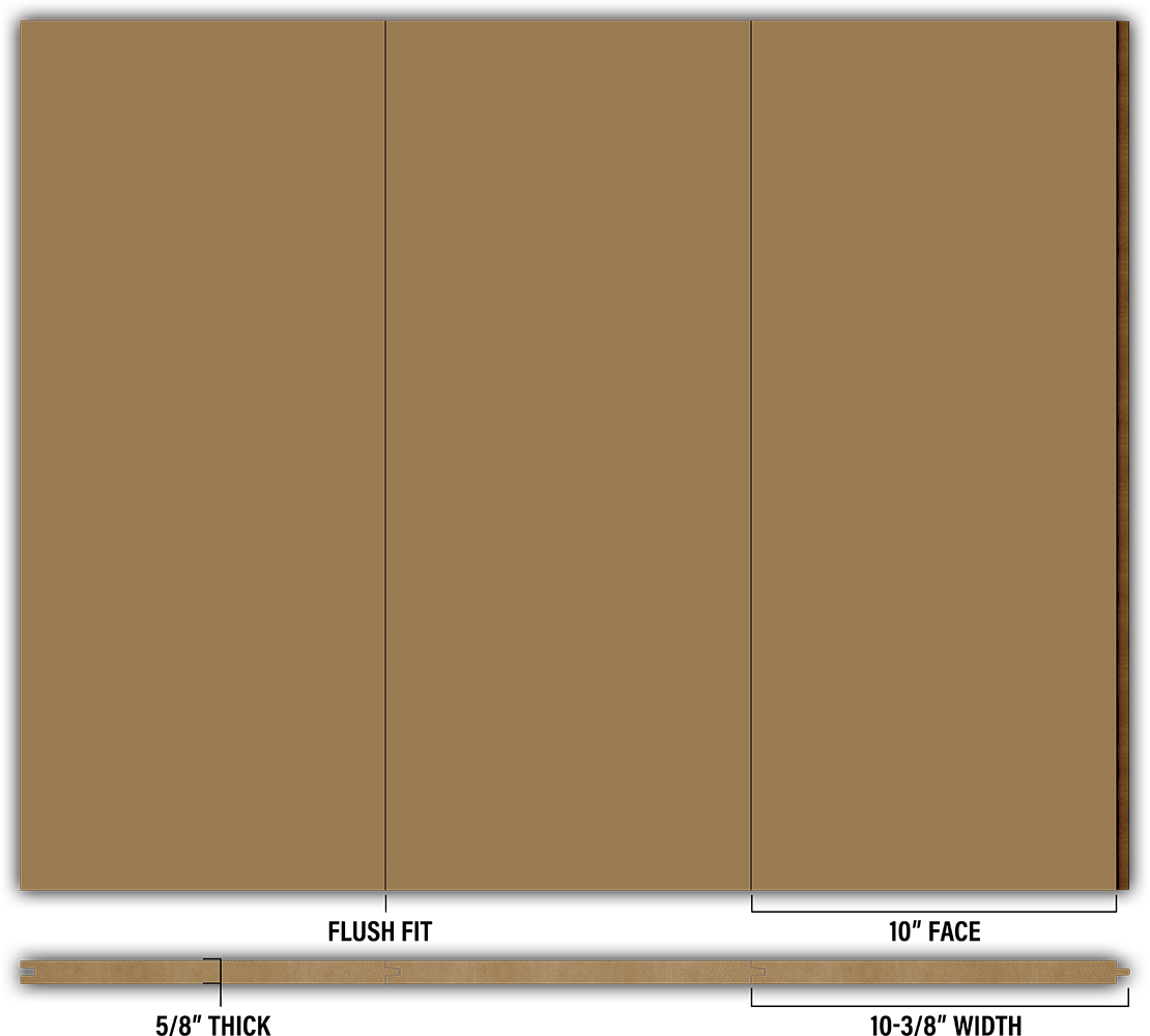 10″ Smooth T&G Modern Shiplap Strips - Individual