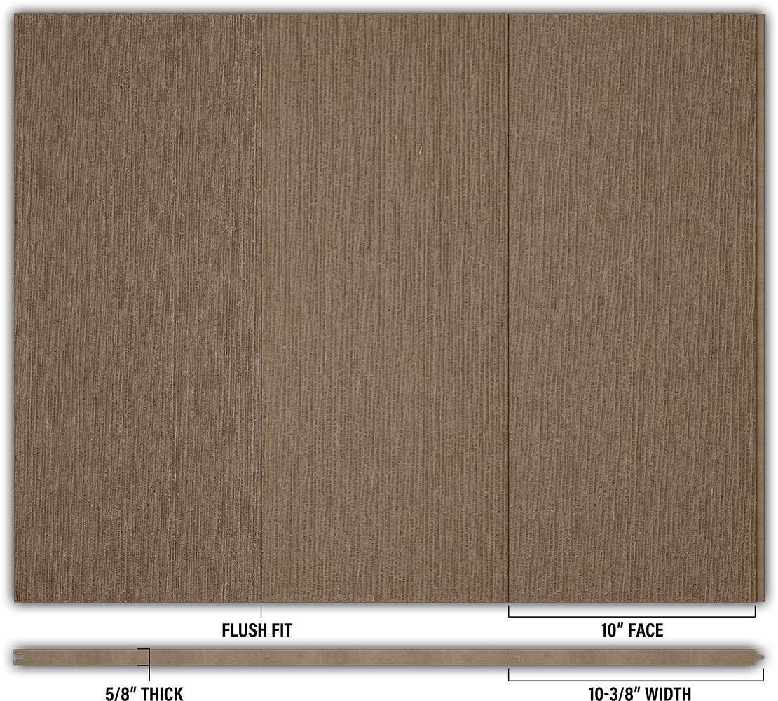 10″ RoughSawn T&G Modern Shiplap Strips - Individual