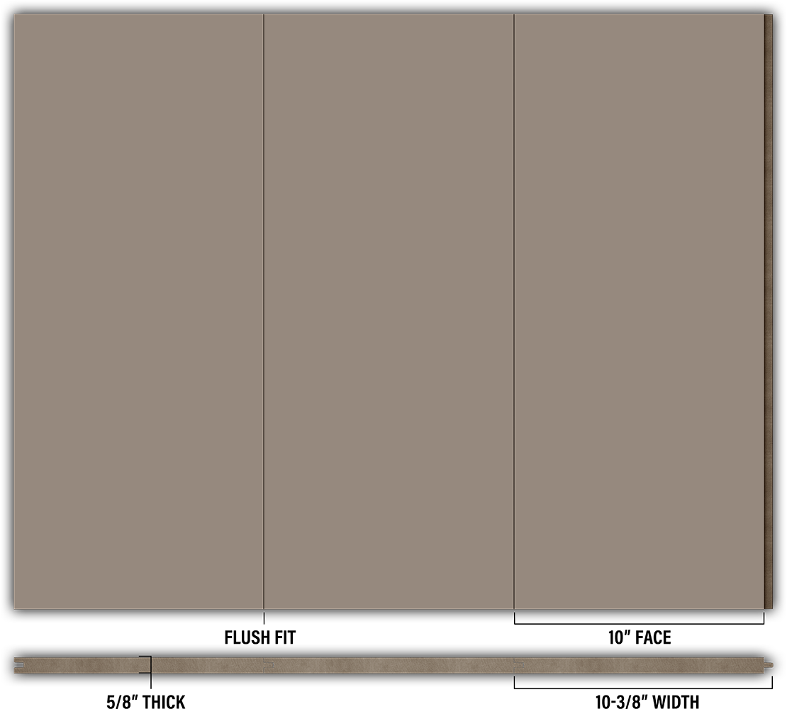 10″ Smooth T&G Modern Shiplap Strips - Individual