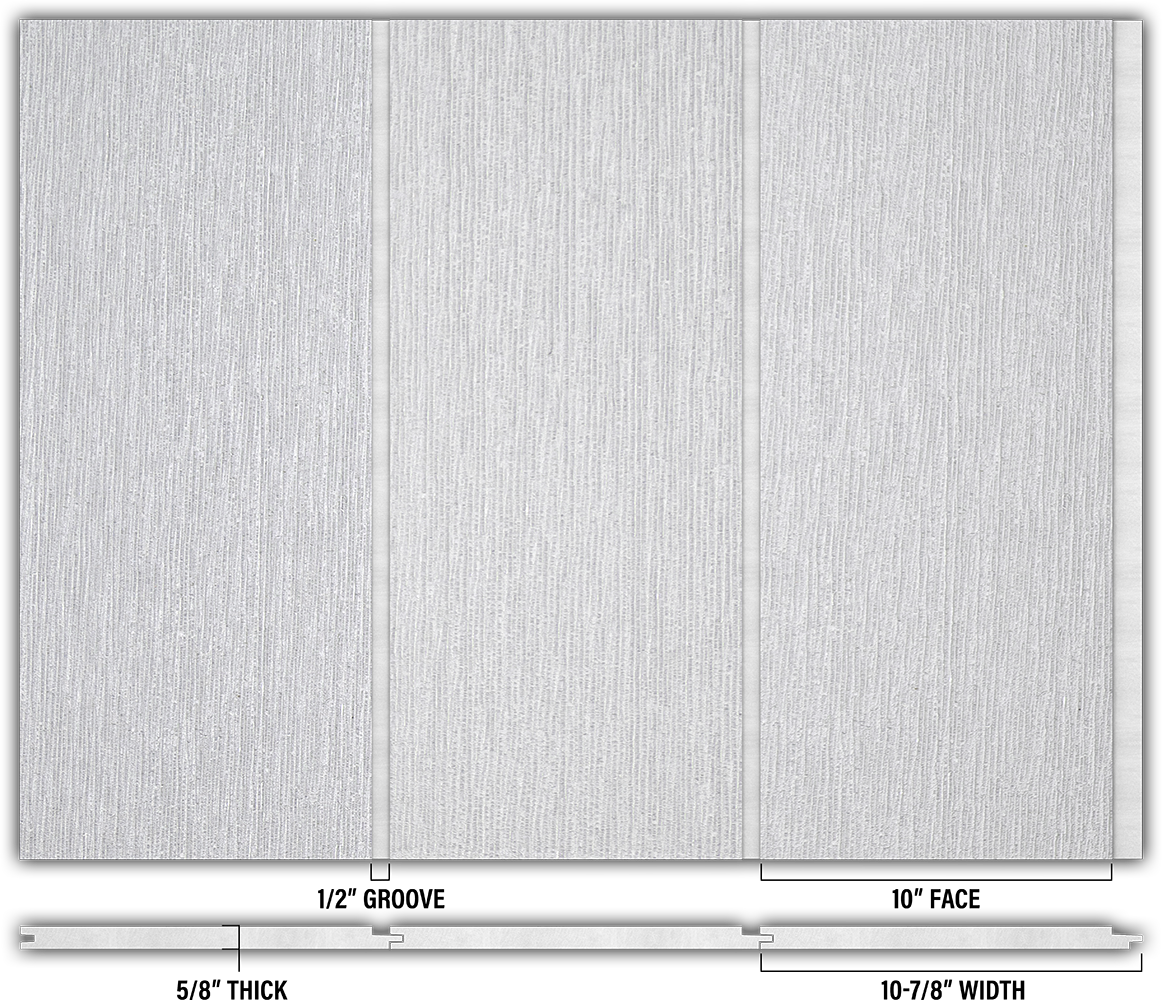 10″ RoughSawn T&G Modern Shiplap Strips - Individual