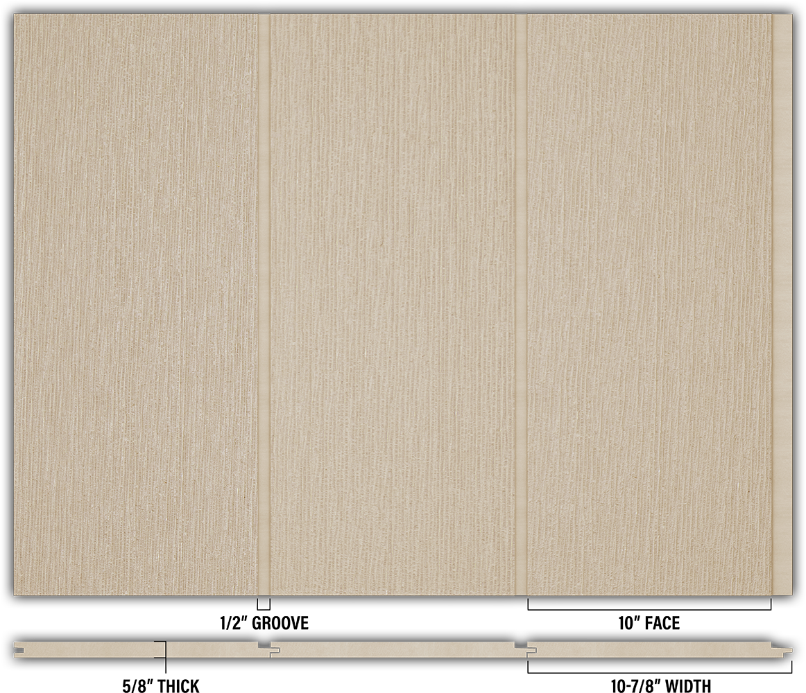 10″ RoughSawn T&G Modern Shiplap Strips - Individual
