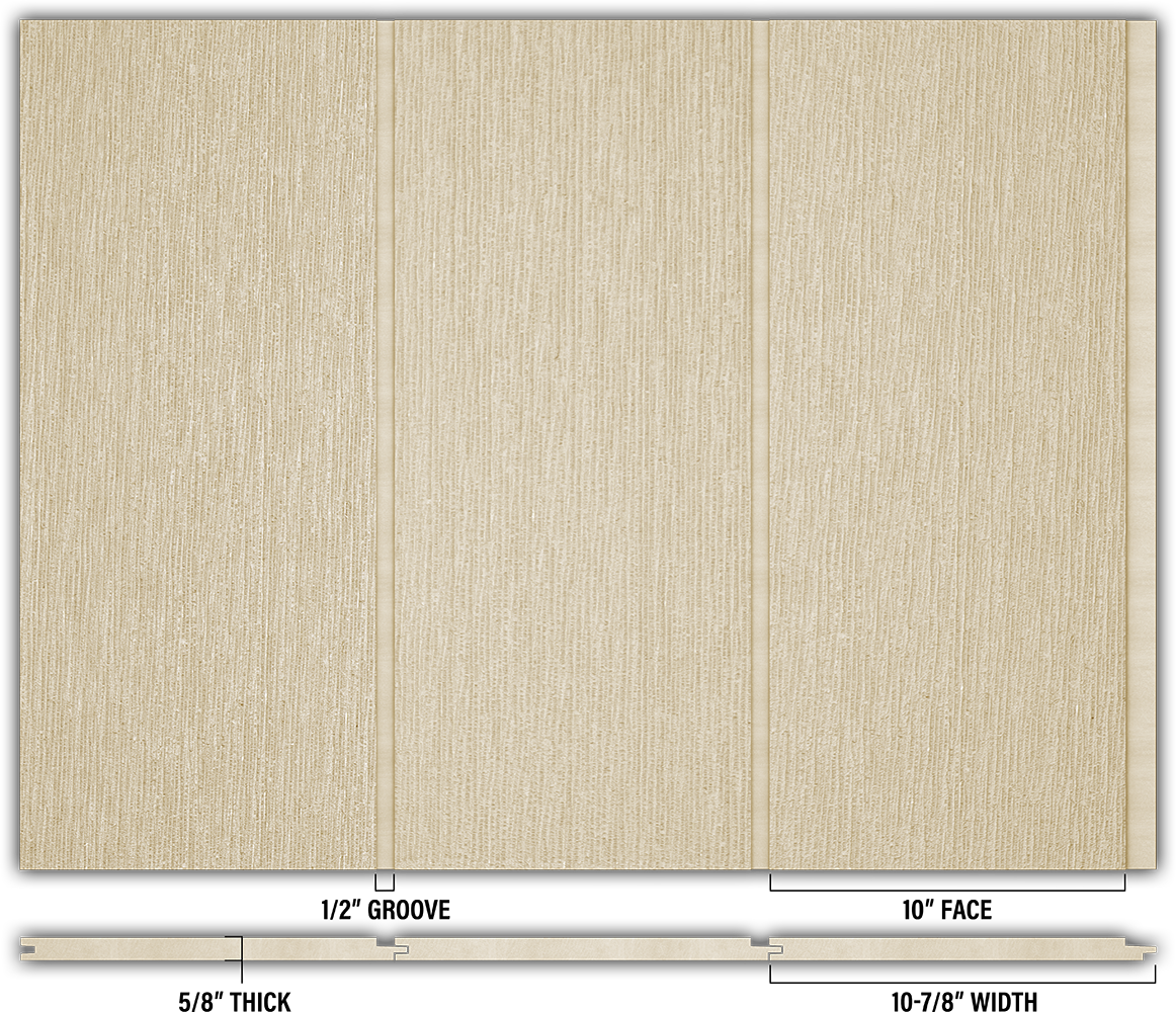 10″ RoughSawn T&G Modern Shiplap Strips - Individual