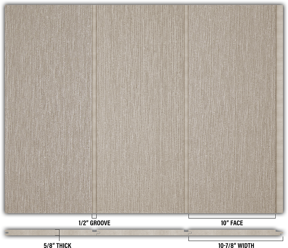10″ RoughSawn T&G Modern Shiplap Strips - Individual