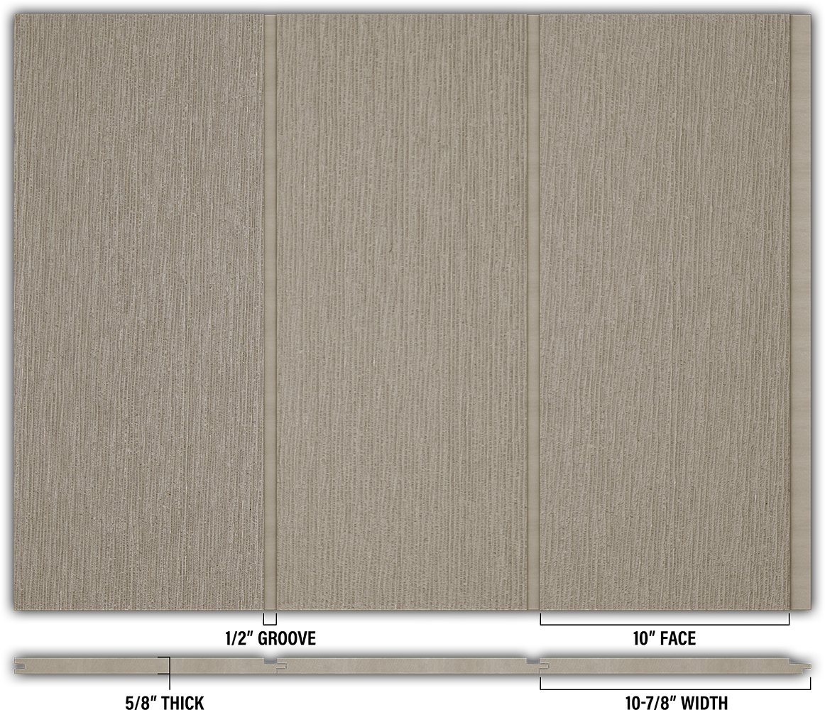 10″ RoughSawn T&G Modern Shiplap Strips - Individual
