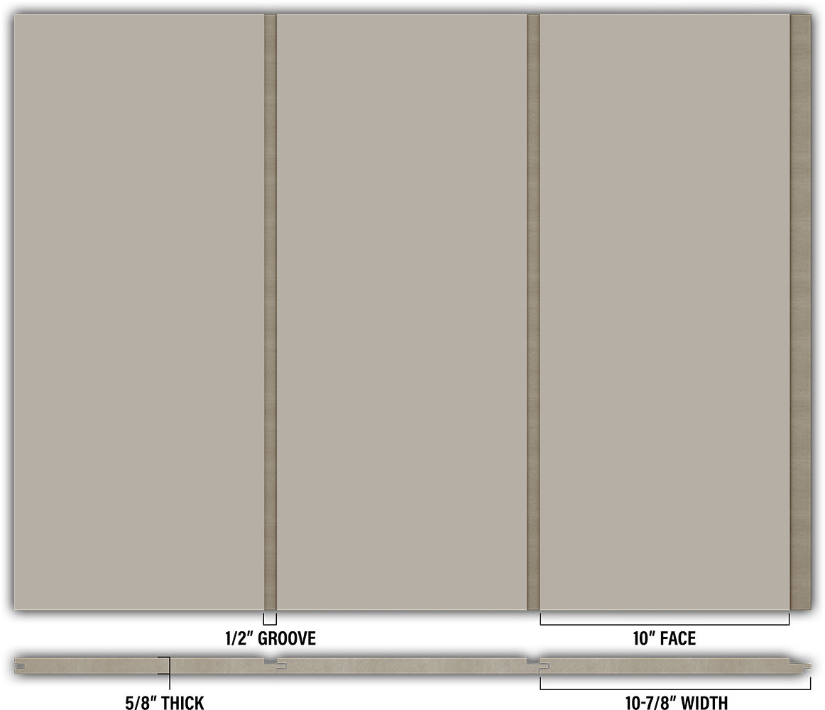10″ Smooth T&G Modern Shiplap Strips - Individual