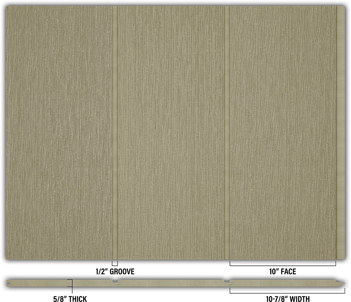 10″ RoughSawn T&G Modern Shiplap Strips - Individual